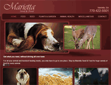 Tablet Screenshot of mariettaseedandfeed.com